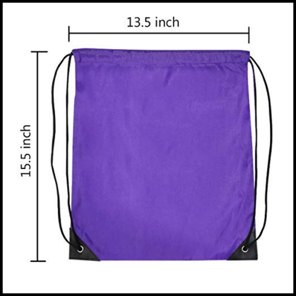 Lightweight Nylon Drawstring Backpack Pack for Gy… - image 2